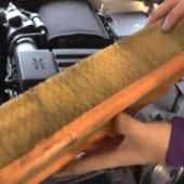 старый воздушный фильтр Гольфа