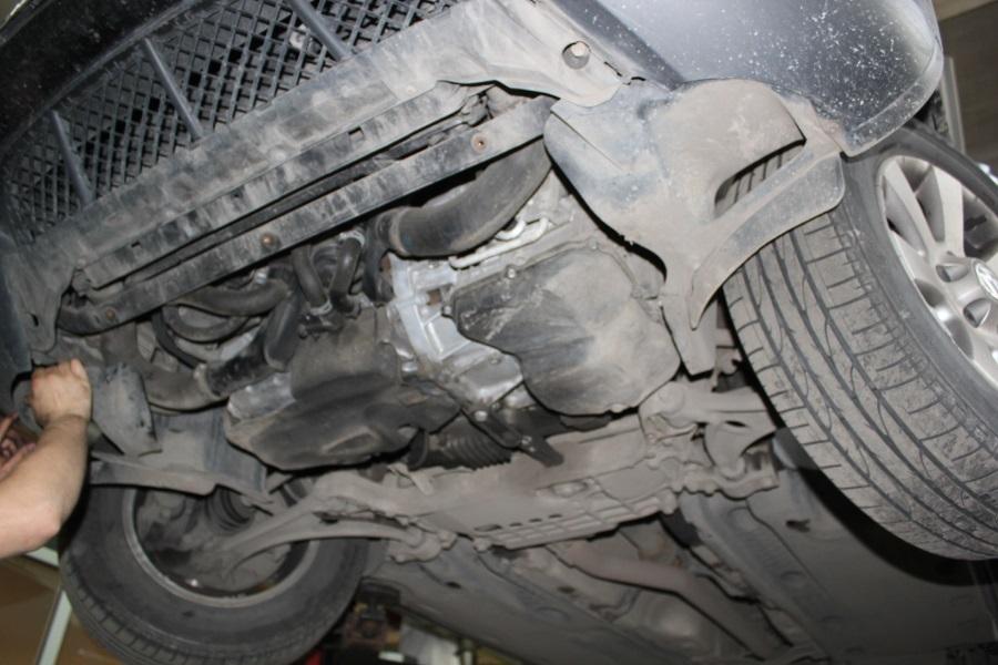 днище Фольксвагена Тигуан