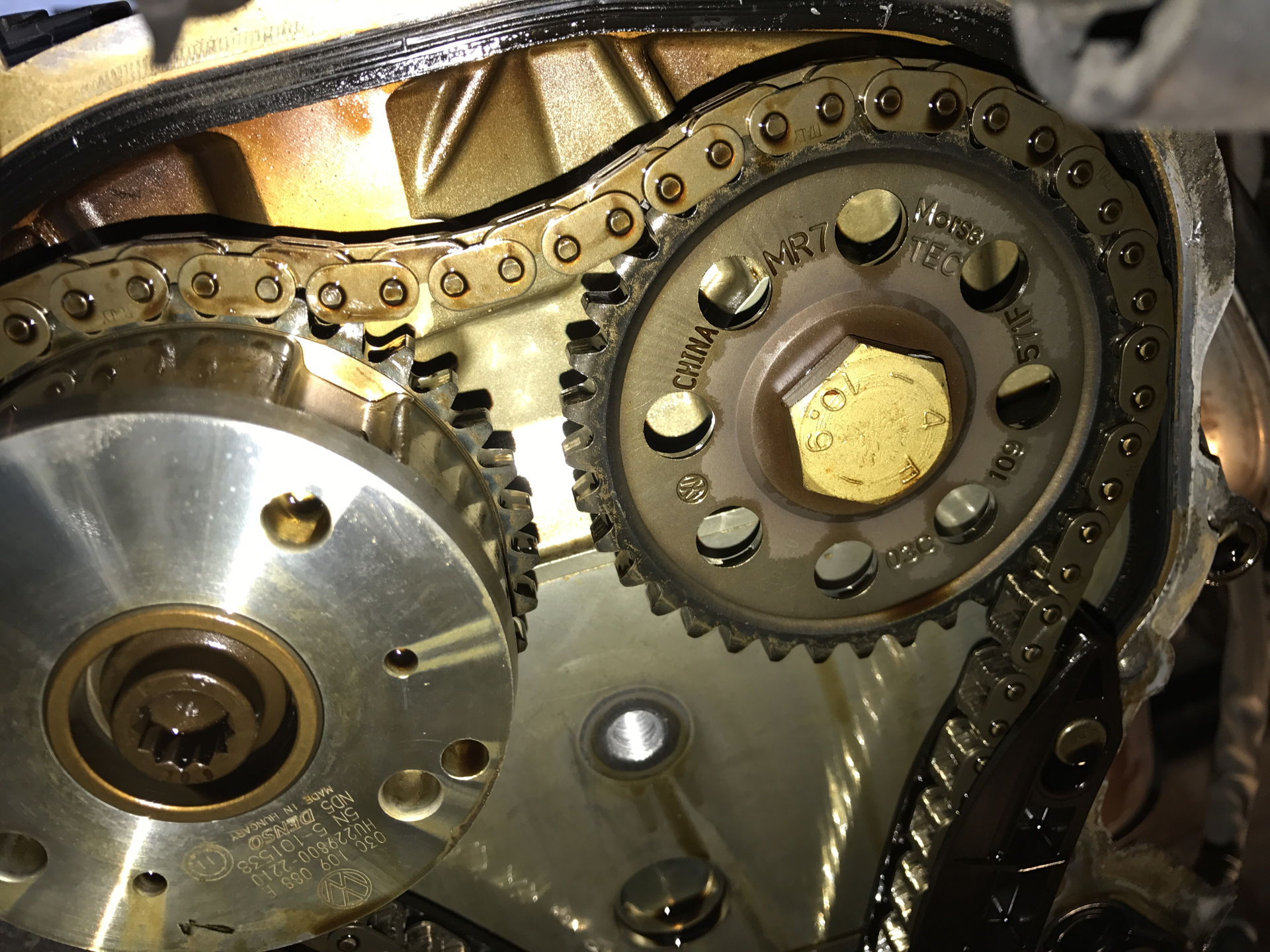 замена цепи грм на джетте