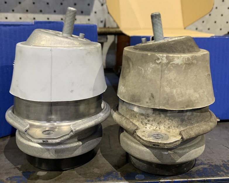 Новая и старая опоры двигателя