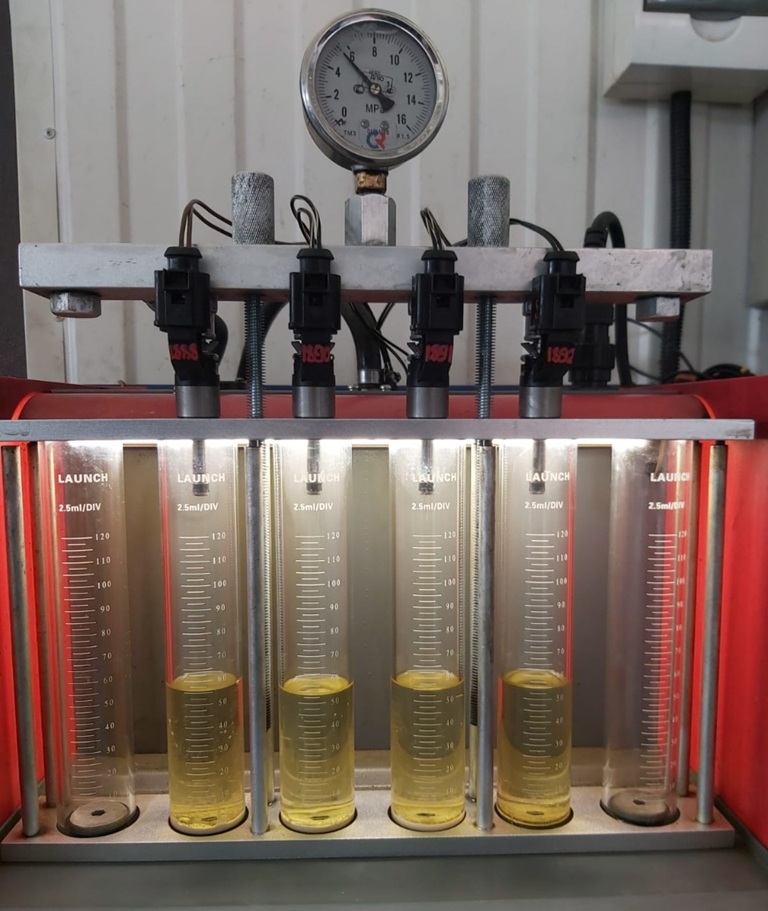 Проверка форсунок после промывки