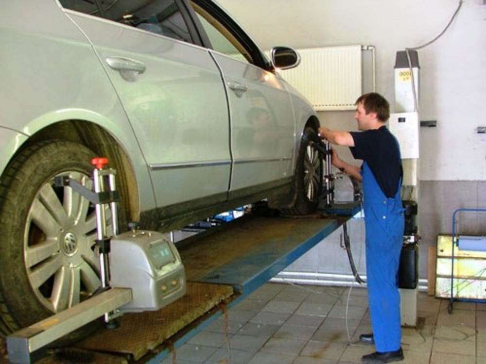 проверка сход-развала на Поло