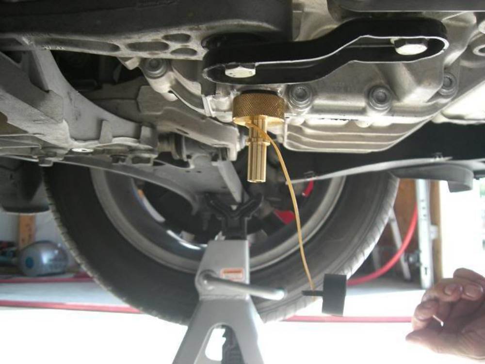 замена масла коробки ДСГ на Пассате