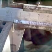 замер толщины тормозного диска на Поло