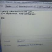 монитор компьютера при диагностике фольксваген гольф