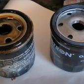 старый и новый масляные фильтры