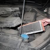 старый воздушный фильтр