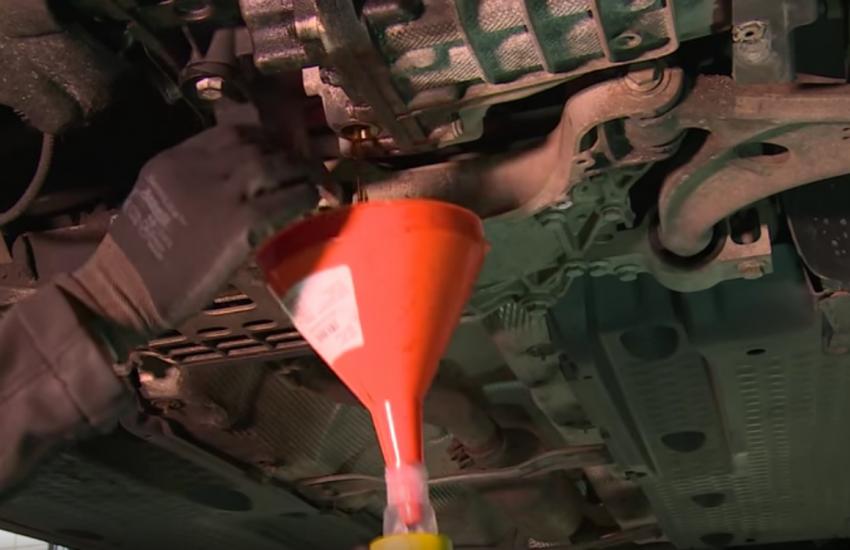 слив отработанного масла