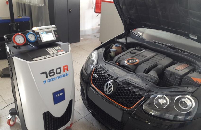 Заправка кондиционера Фольксваген после диагностики