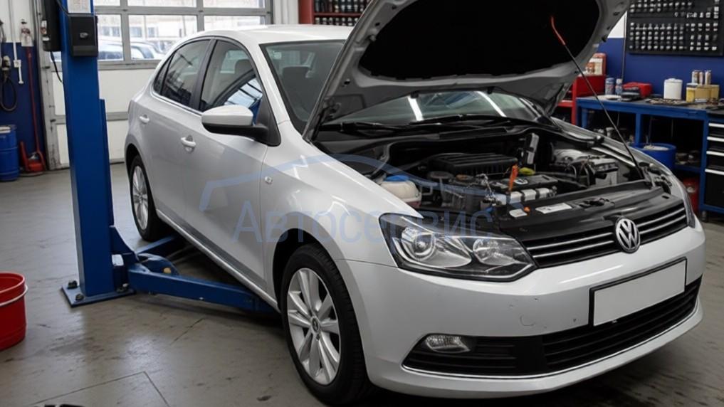 Volkswagen Polo Sedan готовится к замене ремня ГРМ