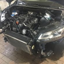 фольксваген туран со снятым бампером