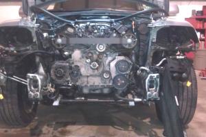 разобранный Туарег на СТО